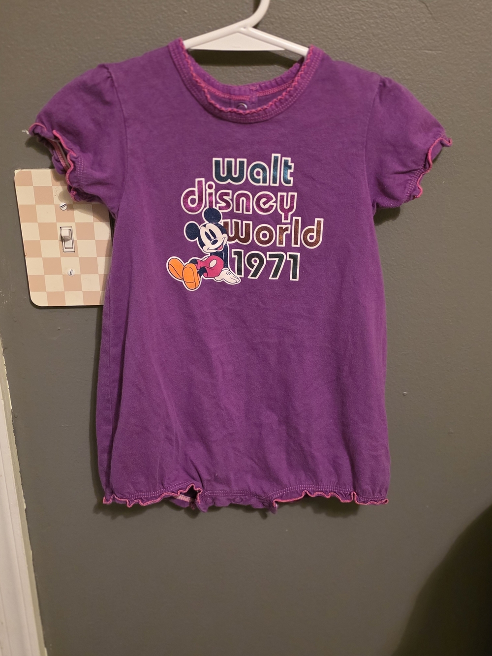 Disney Girls' Purple Mickey Graphic Tee